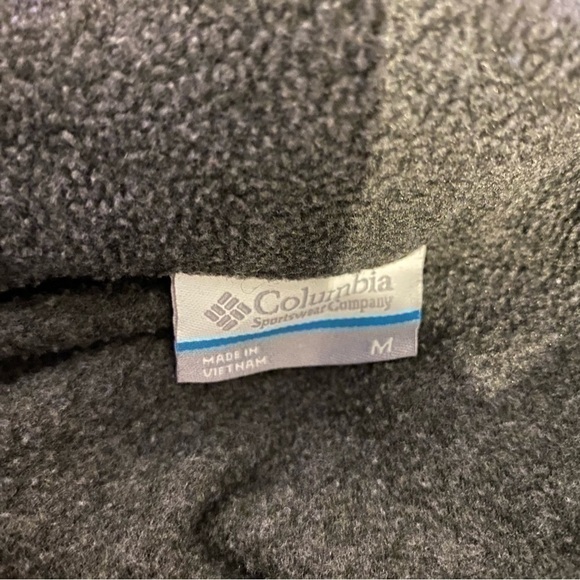 Columbia Benton Springs Full Zip Fleece Jacket Dark Gray Medium - Picture 3 of 5